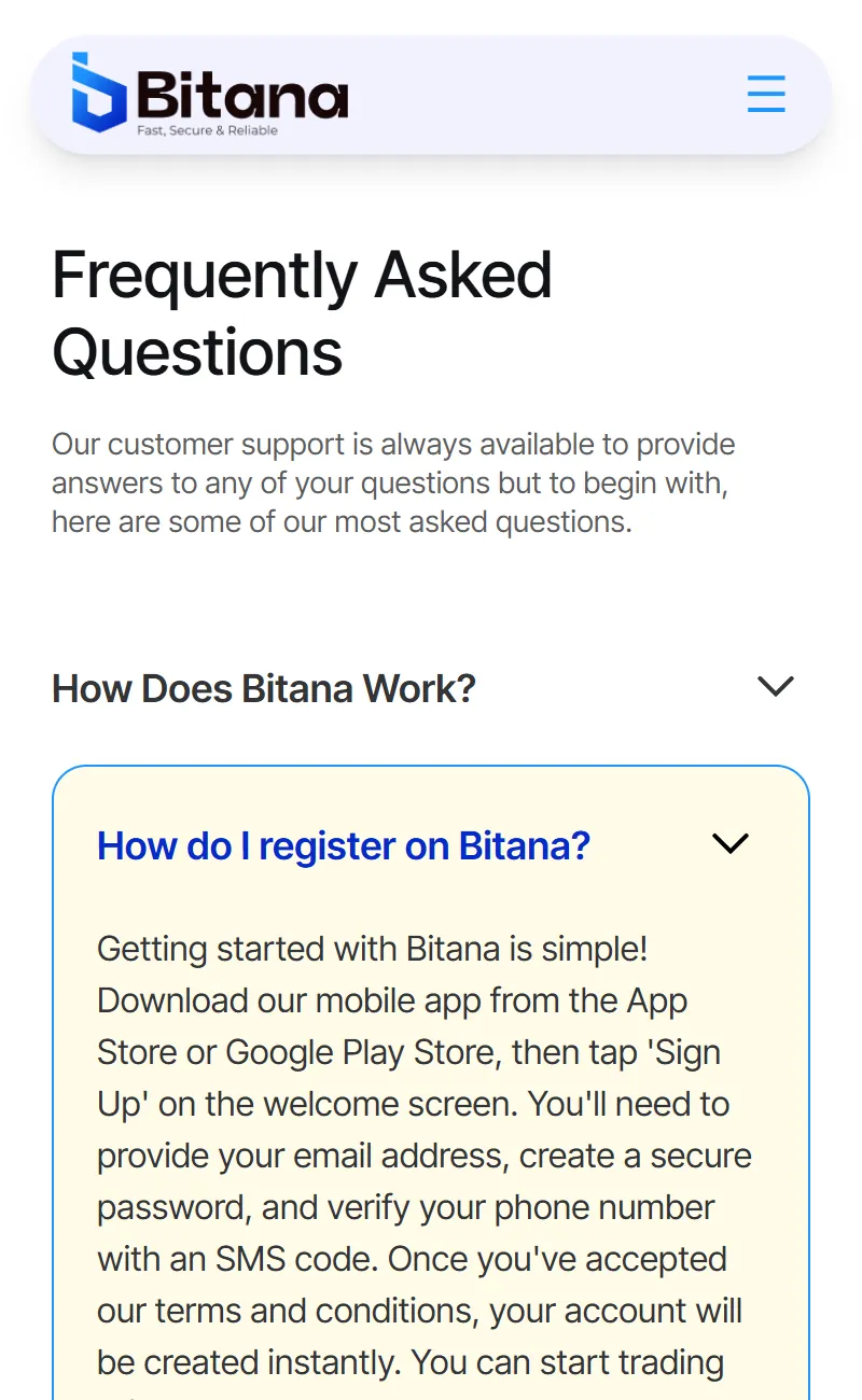 Bitana mobile showcase 3