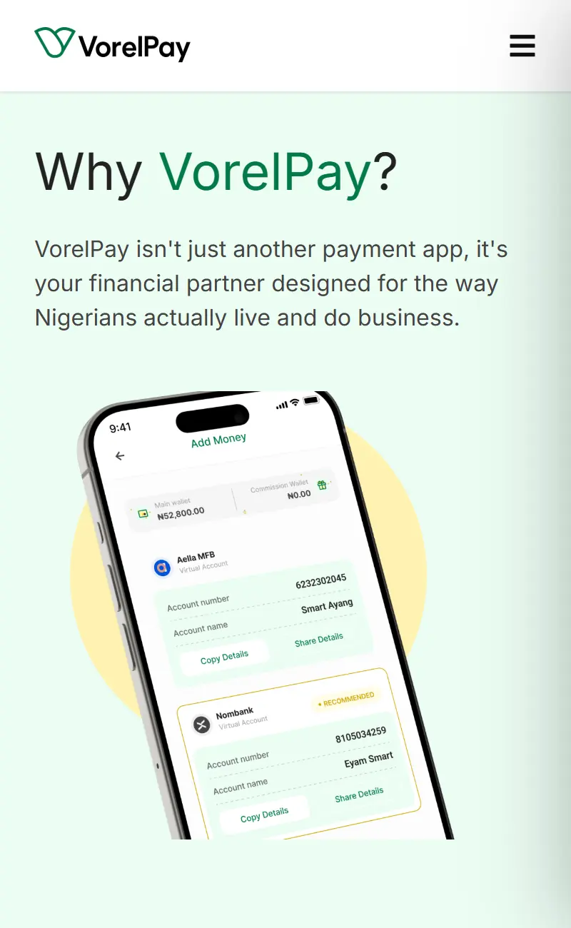 Vorelpay mobile showcase 3